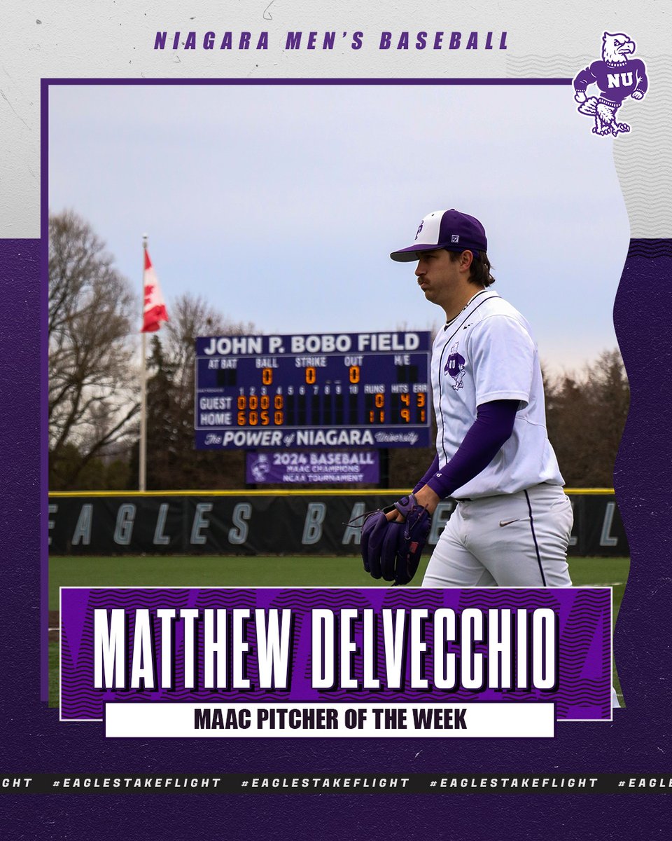 Hard work over the weekend has earned a pair of MAAC baseball player of the week awards!

Matthew DelVecchio- Pitcher of the week
Vincent Mauro- Player of the week

Well deserved!

#EAGLES