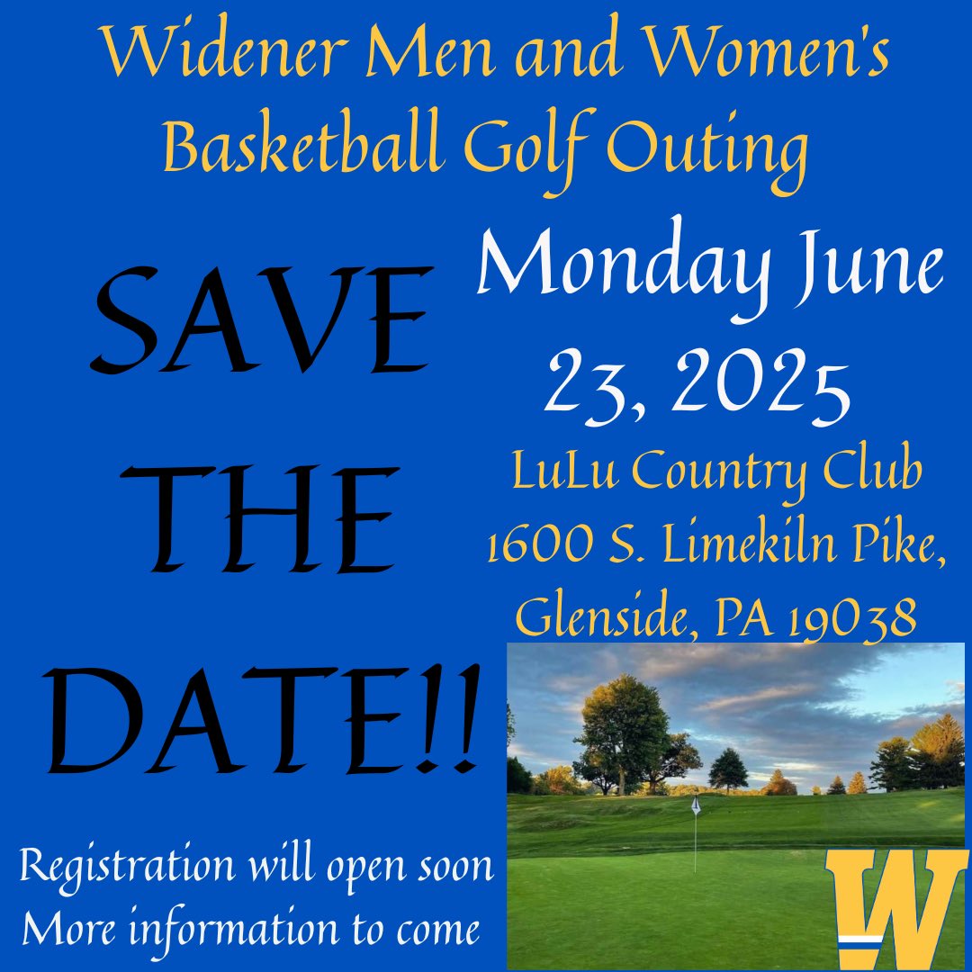Coach Chris Carideo (@coachcarideowu) on Twitter photo More info and registration link coming soon! Save the date! June 23rd at LuLu! <a href="/LuLuCountryClub/">LuLu Country Club</a> <a href="/WidenerMBB/">Widener University MBB</a> <a href="/WidenerSports/">Widener Athletics</a> <a href="/WidenerUniv/">Widener University</a> <a href="/WidenerAlumni/">Widener Alumni</a> More info and registration link coming soon! Save the date! June 23rd at LuLu! <a href="/LuLuCountryClub/">LuLu Country Club</a> <a href="/WidenerMBB/">Widener University MBB</a> <a href="/WidenerSports/">Widener Athletics</a> <a href="/WidenerUniv/">Widener University</a> <a href="/WidenerAlumni/">Widener Alumni</a>