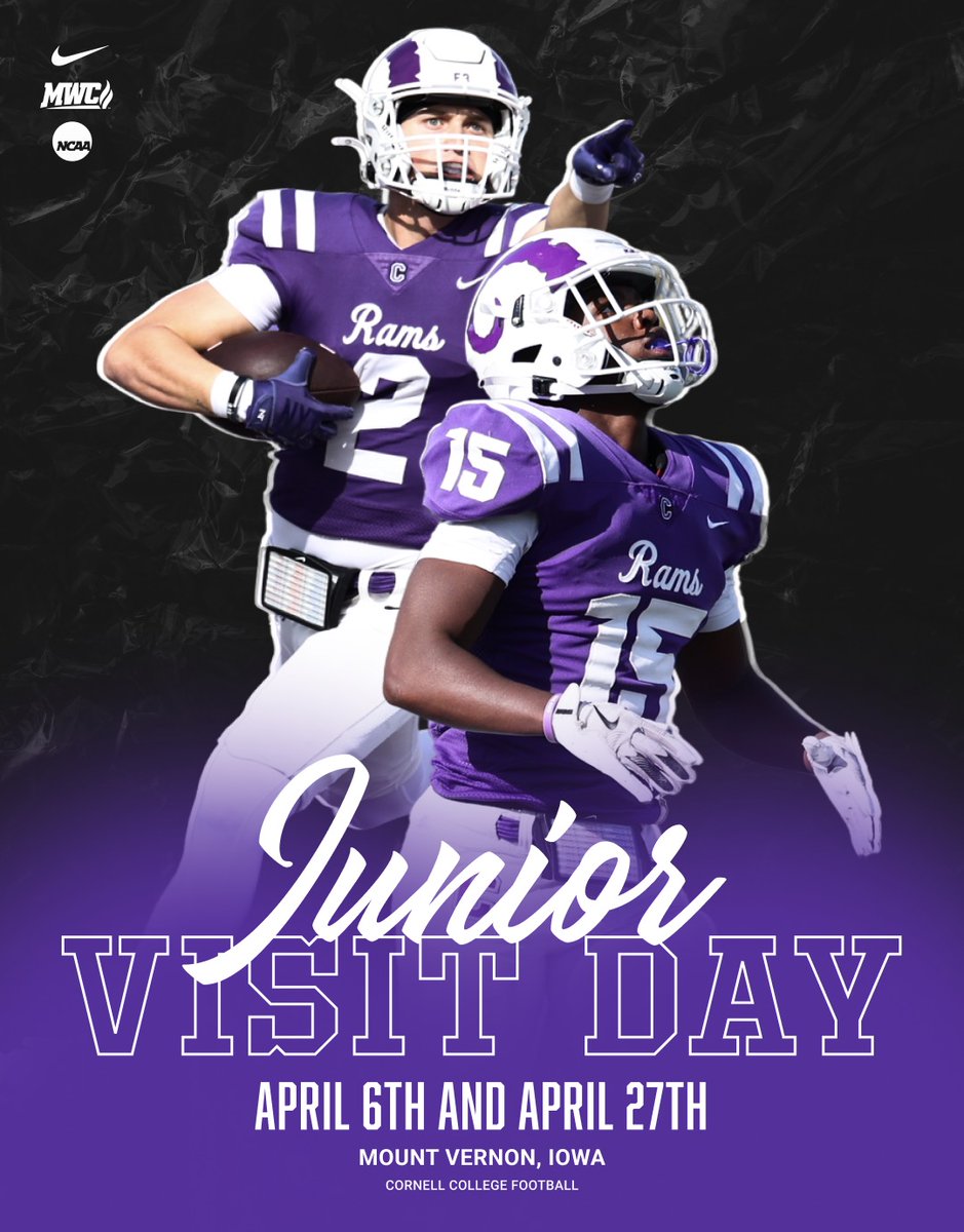 Thanks <a href="/CoachJWomochil/">Jim Womochil</a> and <a href="/CornellRamsFB/">Cornell College Football</a> for the invite!