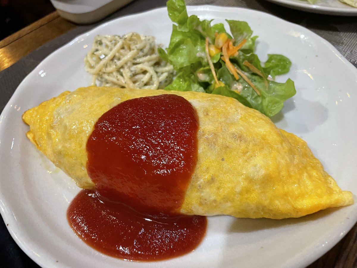 定番のオムライス。昭和の味。