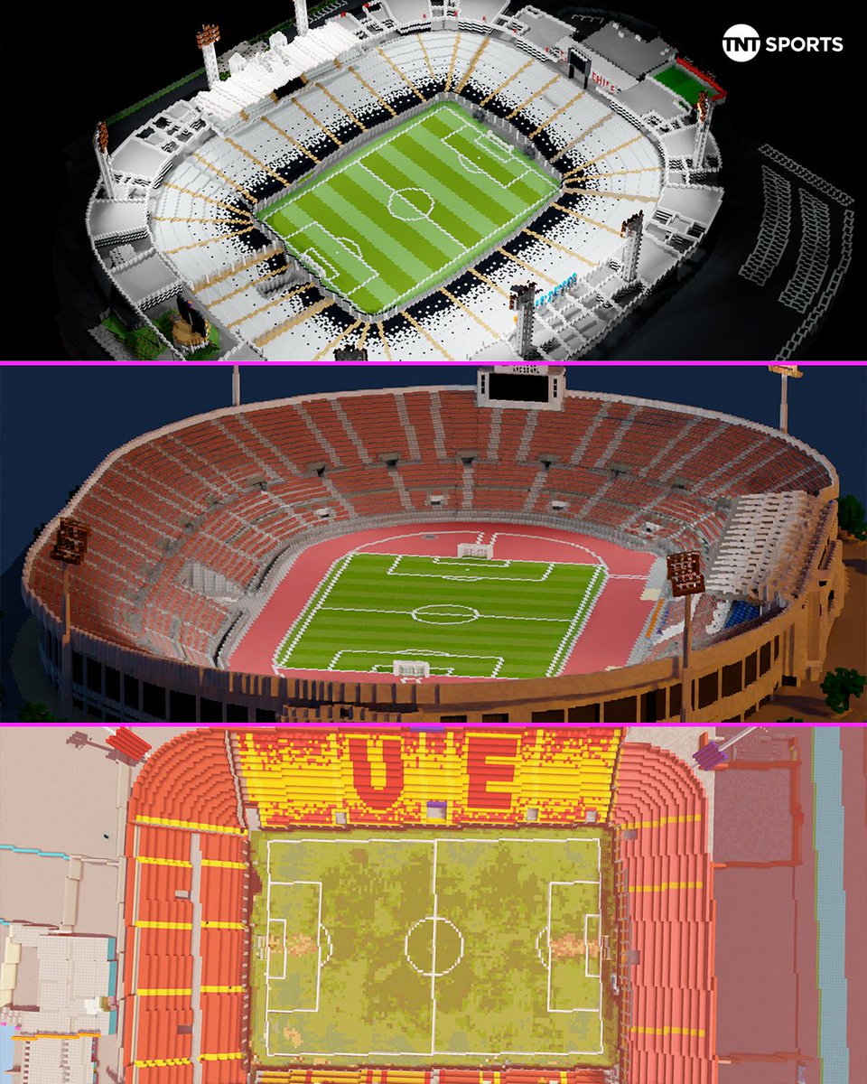 TNTSportsCL's tweet photo. 🤩🏟🇨🇱 ¡SE PASARON!

Los cracks de @bte_chile estuvieron en #NoEsParaTanto, representados por Ignacio Cabrera, para mostrar sus construcciones de Chile a escala en Minecraft, donde ya tienen armados cinco tremendos recintos de nuestro país.

1. Estadio Monumental
2. Estadio Nacional
3. Estadio Santa Laura
4. Estadio Bicentenario de La Florida
5. Estadio Rubén Marcos (Osorno)

📌 ¡Disfruta del ESTRENO de Una Película de Minecraft, este 3 de abril en los mejores cines del país!