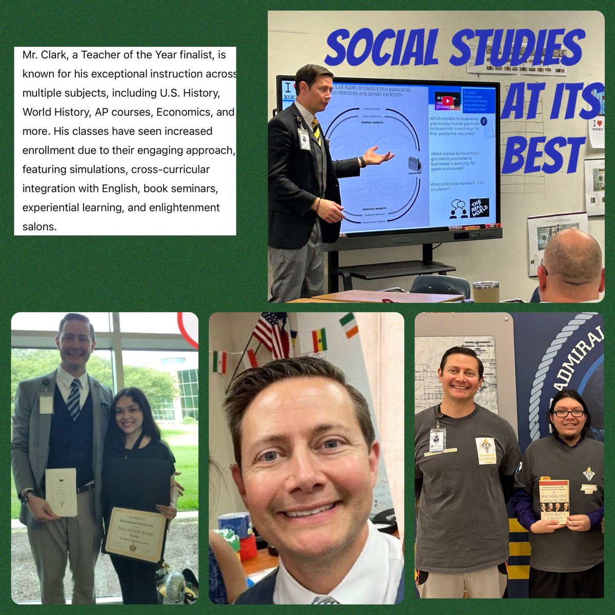 Mr Clark is a dedicated teacher who has become more creative as the years go by. @springISD
<a href="/SpringISD/">Spring ISD</a>_Super <a href="/SISD_CoA/">K. Cuellar</a> <a href="/LaTracyHarris/">LaTracy Harris, Ed.D</a>
<a href="/TraWalker3/">Tracey Walker</a>
<a href="/rlc1908/">Robyn Carrier M.Ed.</a>
<a href="/LitLeadingLady/">Tiffany McQuaig-Wallace, M.Ed.</a> <a href="/GadgetgirlTania/">Tania Smith</a> 
<a href="/HawksMathamagic/">Phonisha</a> 
<a href="/JazMathTeacher/">Jas Wyatt</a>
<a href="/MrGoddard3/">Samba L. Goddard</a>
@jalexander_MEd 
<a href="/adamclark1804/">Clark</a>