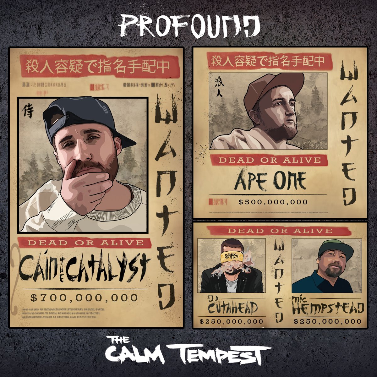 cainthecatalyst's tweet photo. PROFOUND will be the third single dropping April 11th. Produced by Ape One. This track features Mic Hempstead &amp; DJ Cutahead 🫡
The Calm Tempest is comin atchu in June! Click the link in bio to pre-save this joint. PEACE
•
•
•
#hiphop #music #newmusic #rapper #undergroundhiphop https://t.co/3hOVeodogi
