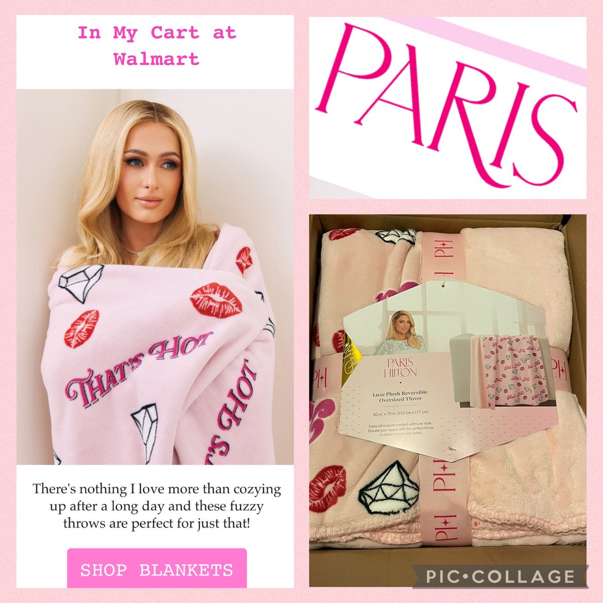 brandonbyrd87's tweet image. Seen this “THAT’S HOT” blanket in an email from @ParisHilton last week and just HAD TO HAVE IT!!!💖—it’s from her collection at @Walmart, and it’s cozy &amp;amp; luxurious feeling…Paris has always been a brilliant designer.🥰🫶🏻

I absolutely LOVE her kitchen/home line❗️ #BeAnICON💎💋