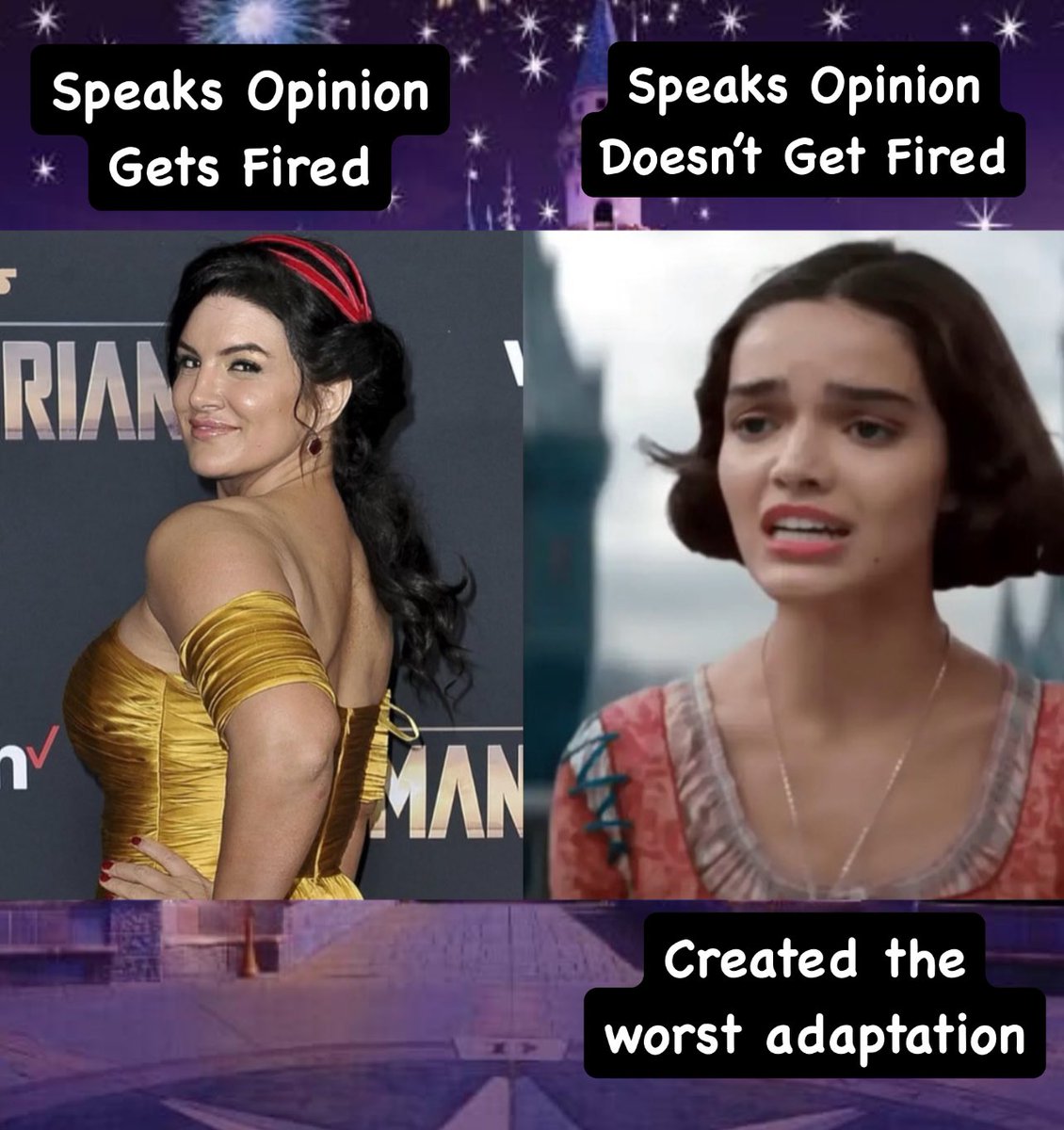 CrimsonCortex's tweet image. Help me make sense of this Disney. Justice for Gina Carano

#SnowWhite
