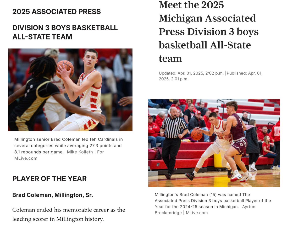 Blessed to be the D3 Player of the Year!