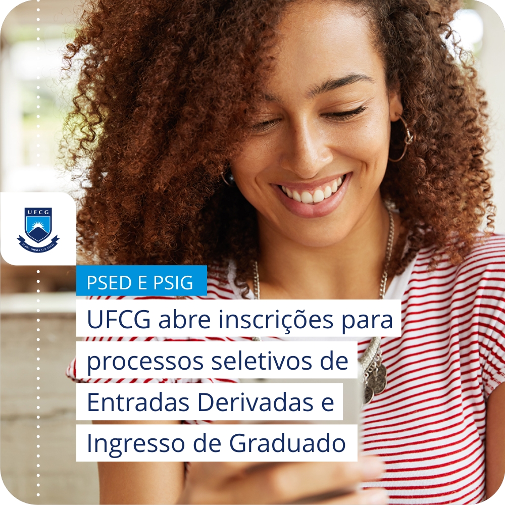 UFCG abre inscrições para processos seletivos de Entradas Derivadas e Ingresso de Graduado 2025.1. São ofertadas 1.254 vagas para Transferência Voluntária e Reopção de Curso e 604 para Ingresso de Graduado. Inscrições seguem até 30 de abril

Leia &gt;&gt; tinyurl.com/bddktech