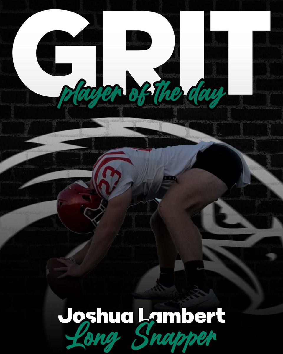 Introducing our #GRIT players of the day🦅🔥

Offense: Brayden Danzy 
Defense: Khaden Walker
Special Teams: Joshua Lambert 

#JustWork | #Grit