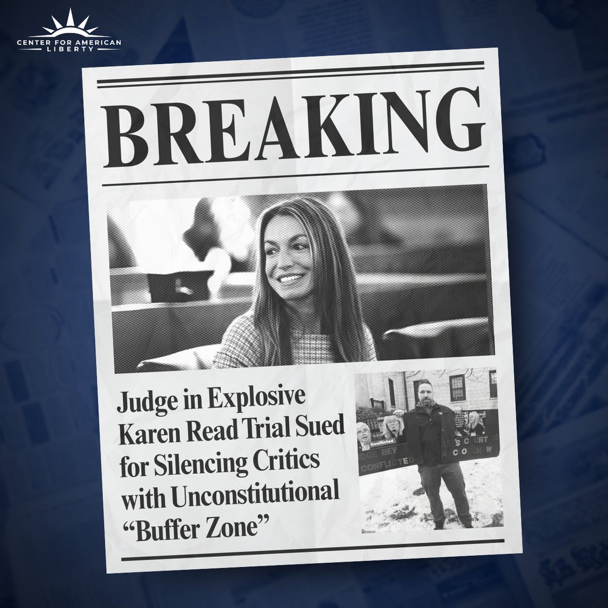🚨BREAKING: Today, we filed a federal civil rights lawsuit with <a href="/marcorandazza/">Marc J. Randazza 🇺🇸 🇮🇹 🇧🇷</a> on behalf of four Massachusetts citizens who were silenced for peacefully criticizing Judge Beverly Cannone outside the #KarenRead murder trial. 

Read the complaint: randazza.com/wp-content/upl…