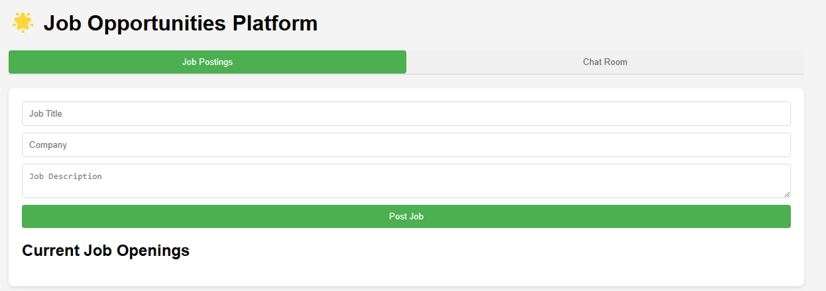 rich___bob's tweet photo. Exciting News! I just built a Job Opportunities Platform as part of my #ALX AI Starter Kit journey! 

 Key Features🎯💼
✅ Post job openings 📢
✅ Sign in to chat &amp; connect 🤝
✅ Simple &amp; effective UI 🔥

Let's bridge job seekers &amp; opportunities! 

#JobBoard #ALXAI #TechForGood https://t.co/AjF78aHZIS