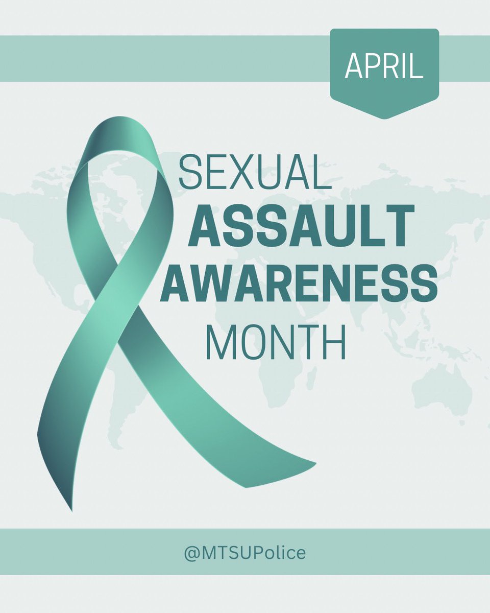 Did you know: 

❗️1 in 5 women experience complete or attempted rape victimization.  

❗️1 in 39 men experience complete or attempted rape victimization.  

There are several resources available both on and off campus. 

mtsu.edu/sexual-violenc…