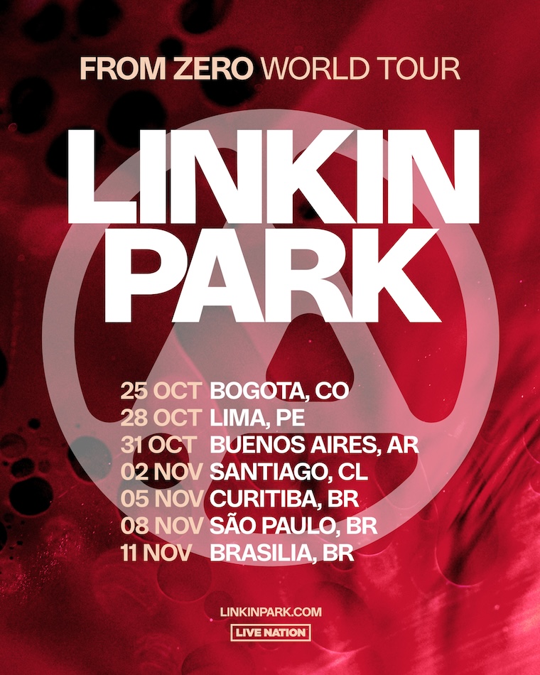 linkinpark's tweet photo. Tickets for our shows in South America will be available on April 3rd.

10AM (Local Time): Colombia, Peru, Argentina, Brazil

11AM (Local Time): Chile

Get Tickets: https://t.co/RRsDipmIqm https://t.co/0hmgdsrpMC