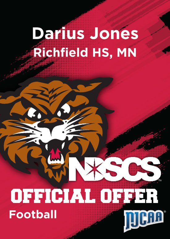 Darius Jones (@jonesdarius0121) on Twitter photo AGTG thank you coach izzy <a href="/NDSCSCoach_Izz/">Eric Issendorf</a> for the official offer to play for NDSCS. Go Wildcats ❗️❗️ AGTG thank you coach izzy <a href="/NDSCSCoach_Izz/">Eric Issendorf</a> for the official offer to play for NDSCS. Go Wildcats ❗️❗️