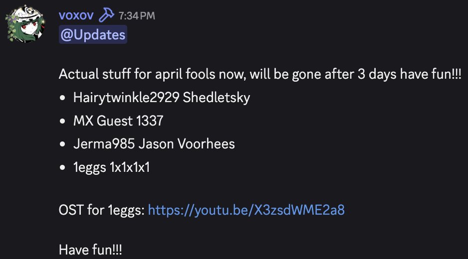 Forsaken News tweet media