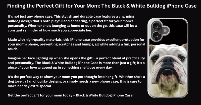 mynusidehustle1's tweet photo. Premium Bulldog iPhone Case – Stylish &amp; Protective
Show your love for bulldogs with this soft iPhone case featuring a realistic bulldog on a black background. Lightweight, and durable, it protects against drops and scratches. Perfect gift for dog lovers.