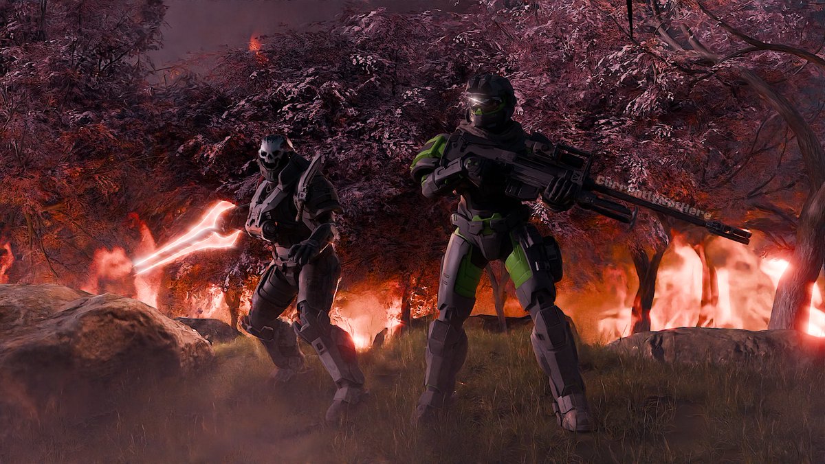 CurntlyNotHere's tweet image. “A bond forged in ash.”  

|| Commission for @Virtual_SlothZ ||  

// Rendered in Blender Cycles 4.1 //  

// #Halo #HaloSpotlight #Blender #b3d //