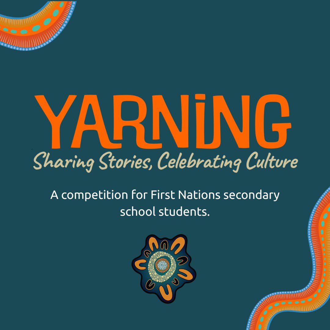 📢 JUST ANNOUNCED!

We have a brand new competition launching today for First Nations secondary school students across the country.

Entries are open until Friday 30 May 2025.

🔗 Want to learn more or get submitting? Check out the Yarning website: bit.ly/4jhmVD6
