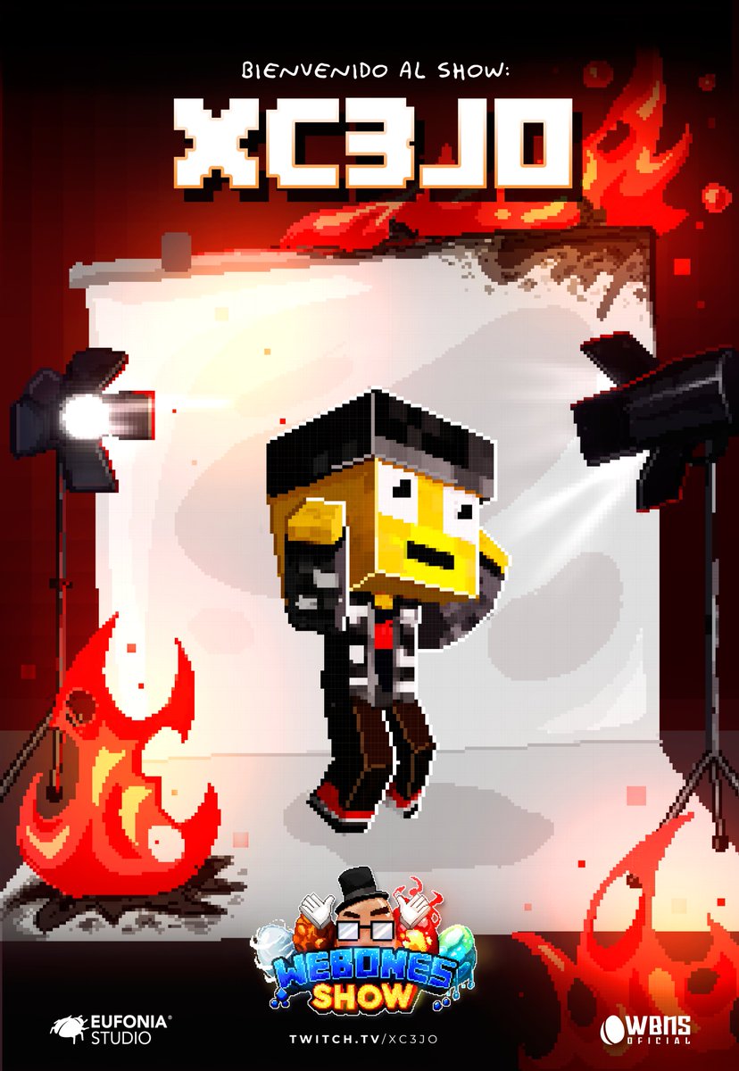 WebonesMC's tweet photo. Al fin cambió el Fortnite por el Minecraft... ojalá no choque a nadie esta vez 👀 

(Ah, y que no se muera primero de nuevo) 

¡Bienvenido a #WebonesShow, @C3joTCT!