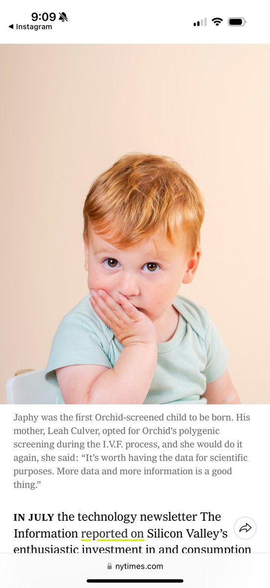 First baby born with a full genome sequencing done as an embryo.