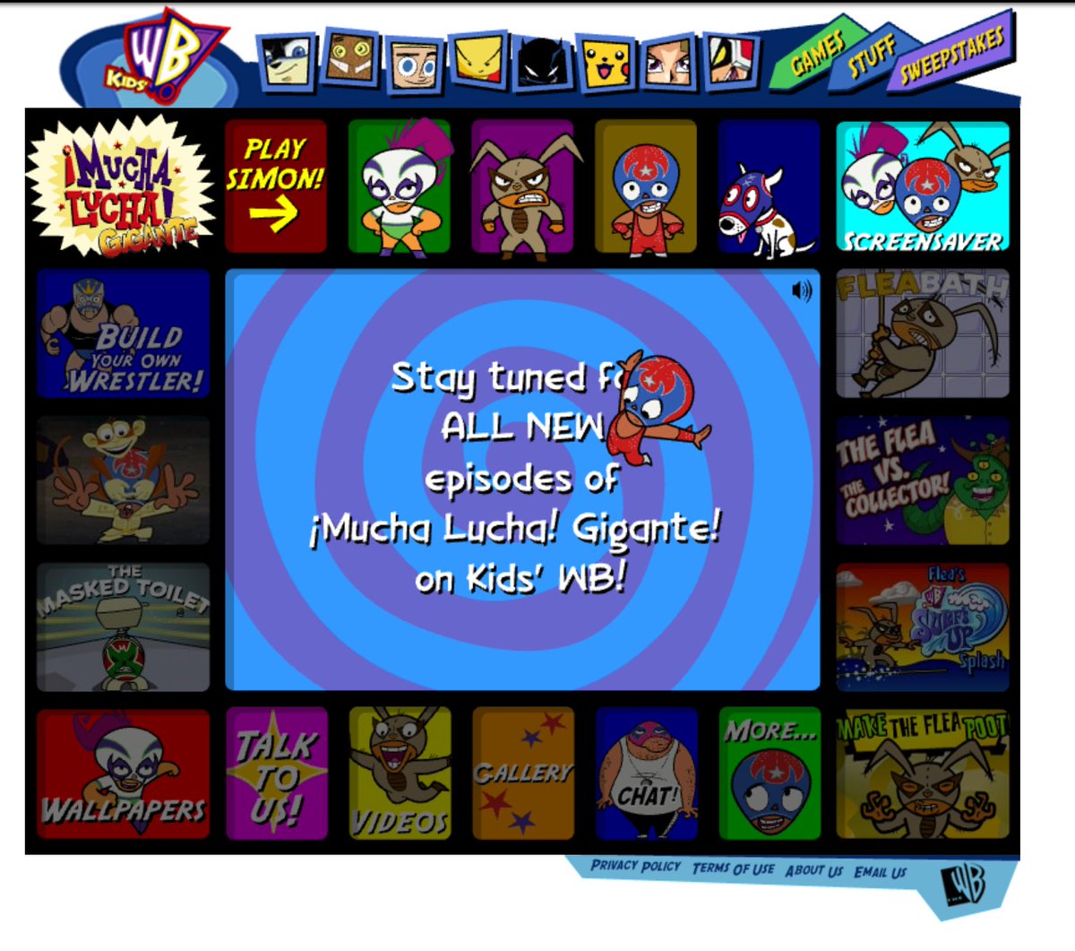 The Official ML!: Gigante! Website from Kids' WB Site (2004-2005)