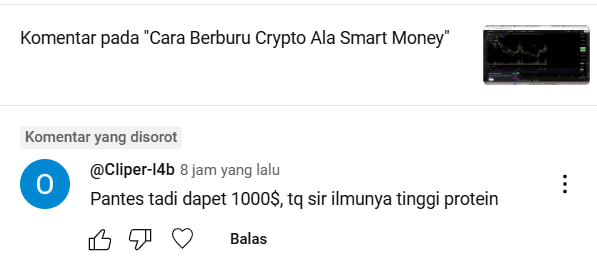 mkbijaksana's tweet photo. WOI INI SIAPA YANG NGIKUT VIDEO GRATISAN LALU DAPET 1000 DOLLAR?
SEDAP NIH

Videonya ini ya kalo mau nonton.
Ini guide cara nge-track smart money 

https://t.co/FGoPpz7hM4 https://t.co/4oXWatETEl
