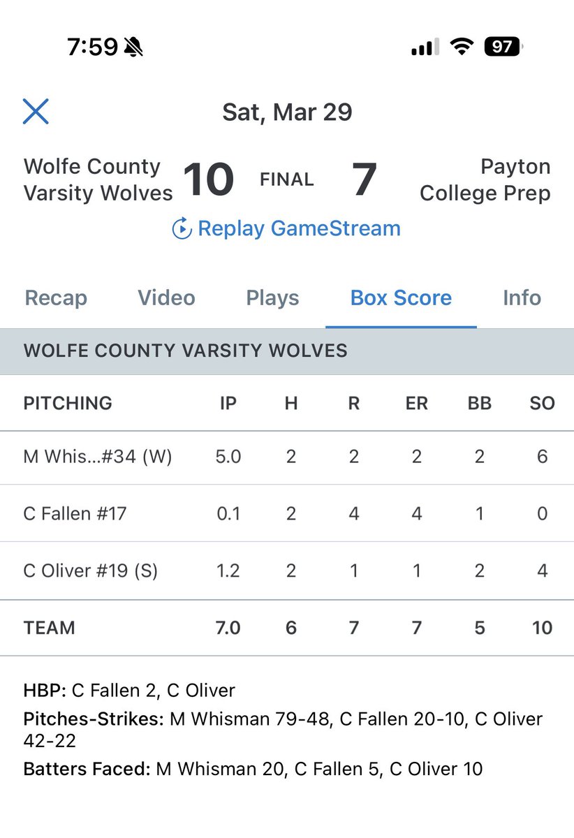 Wolfe County Wolves Baseball tweet media