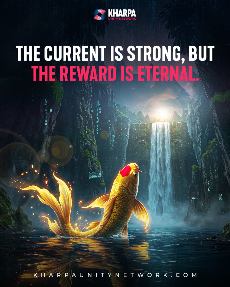 KharpaUnity's tweet image. 🌊 "The current is strong, but the reward is eternal."

"They say the waterfall is impassable.
But the Kharpa carp saw in it a ladder to the impossible."

The Kharpa Pool is the portal to liquidity and token performance.

⏳ Launching soon.
kharpanetwork.com