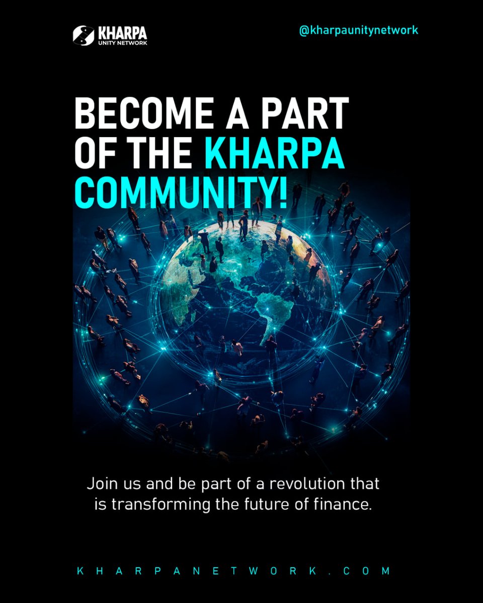 KharpaUnity's tweet image. Become a Part of the Kharpa Community!

🌐 Kharpa Unity Network is a global community built on collaboration and transparency. By actively participating in the network, you can help build a sustainable ecosystem while earning daily rewards of up to 1.5%.