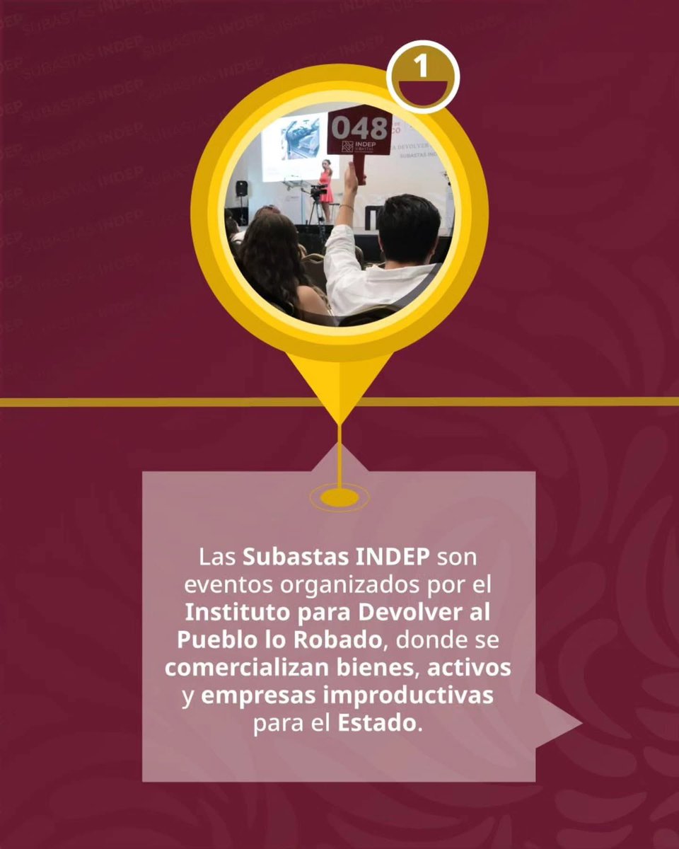 IndepOficialMex's tweet image. ¿Qué es una subasta INDEP? 
¡Aquí te lo explicamos! 

#SubastasINDEP #Subastas #INDEP #Emoción #Comprador #Negocio #Exito