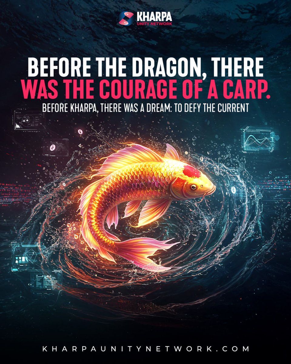 KharpaUnity's tweet image. "Before the dragon, there was the courage of a carp.
Before KHARPA, there was a dream: to defy the current."

Born from Asian legend - where persistence becomes power.
Are you ready to swim against the flow?

🔗 Coming soon: kharpanetwork.com