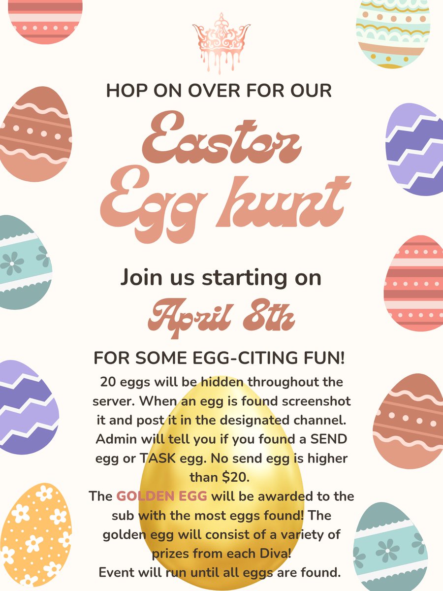 the events in <a href="/DivaDominationx/">DivaDomination ✨</a> are so fun and creative 🤭 don’t miss your chance to win the golden egg!