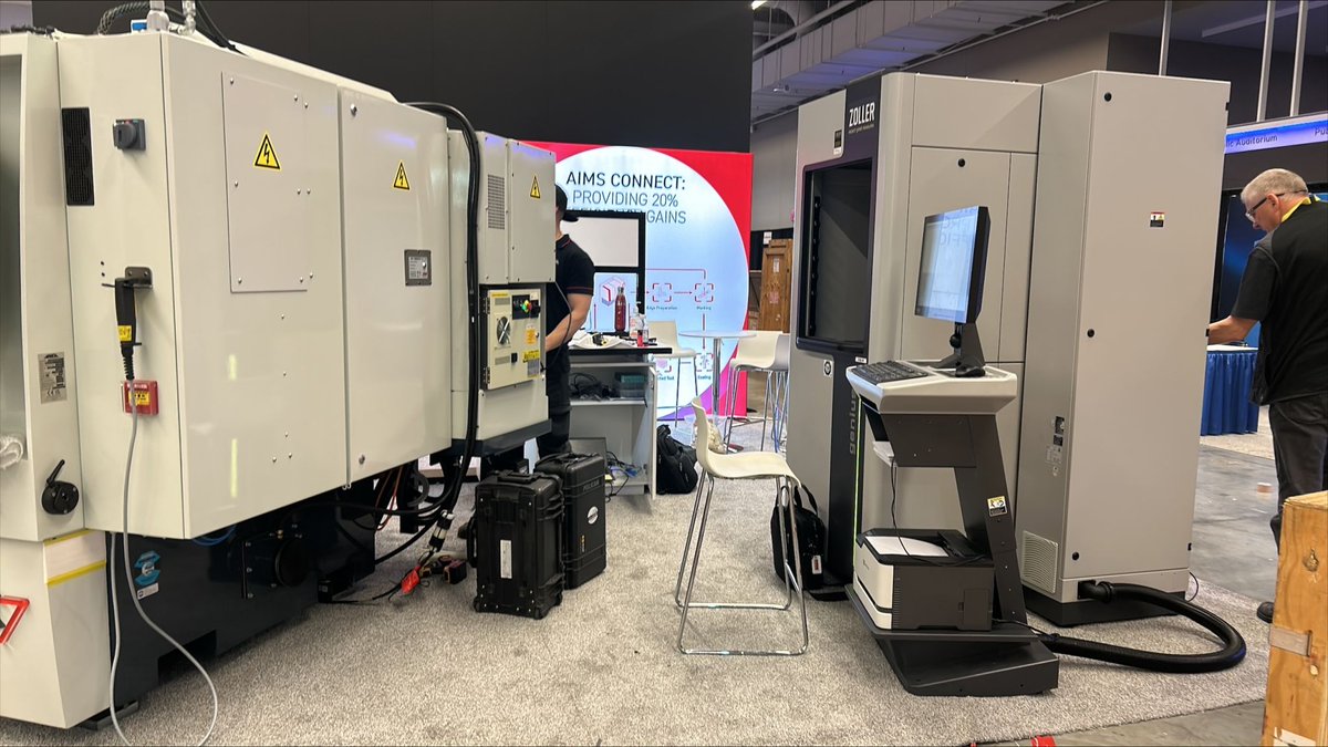ANCACNCMachines's tweet image. Day 1 of PMTS is underway. Stop by booth 1075 to learn how our latest innovation, AIMS Connect, can help you see efficiency gains of up to 20% by integrating some simple automation.

#PMTS2025 #PMTS #Innovation #Manufacturing #Automation #Grinding