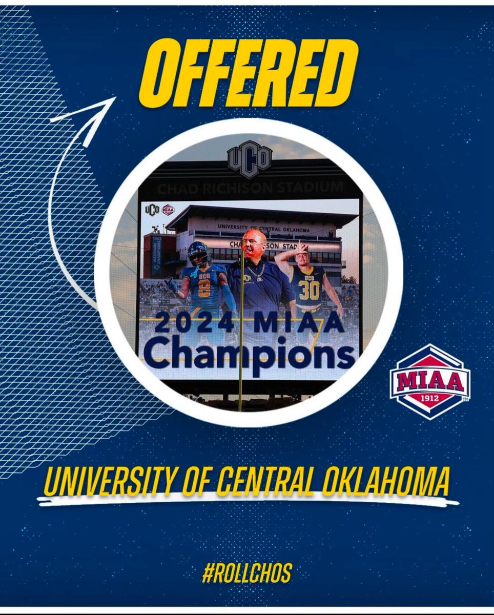 Donavin Garfield (@dgarf55) on Twitter photo #AGTG After a great conversation with <a href="/CoachEkern/">Hayden Ekern</a> I am blessed to receive an offer from <a href="/ucobronchofb/">UCO Football</a> thank you Coach for believing in me. #RollChos #AGTG After a great conversation with <a href="/CoachEkern/">Hayden Ekern</a> I am blessed to receive an offer from <a href="/ucobronchofb/">UCO Football</a> thank you Coach for believing in me. #RollChos