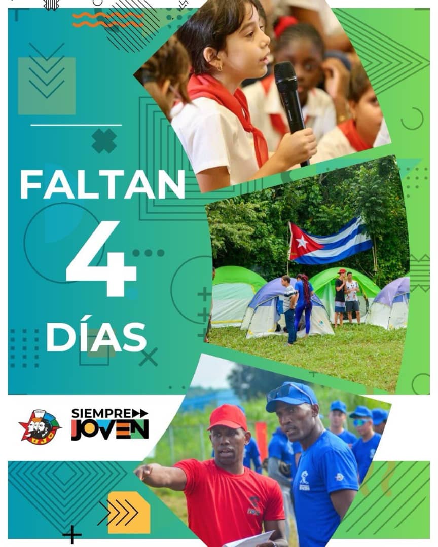 FabierLisi's tweet photo. Solo 4 días nos separan de la gran celebración que nos espera! 🎉
Hoy comenzamos una nueva jornada cargada de actividades, sonrisas y muchas alegrías compartidas. 💪❤️
¡Feliz jornada a todos! 🇨🇺
#Cuba #SiempreJoven #UJCdeCuda 🌟 https://t.co/QNkEHKgoc0