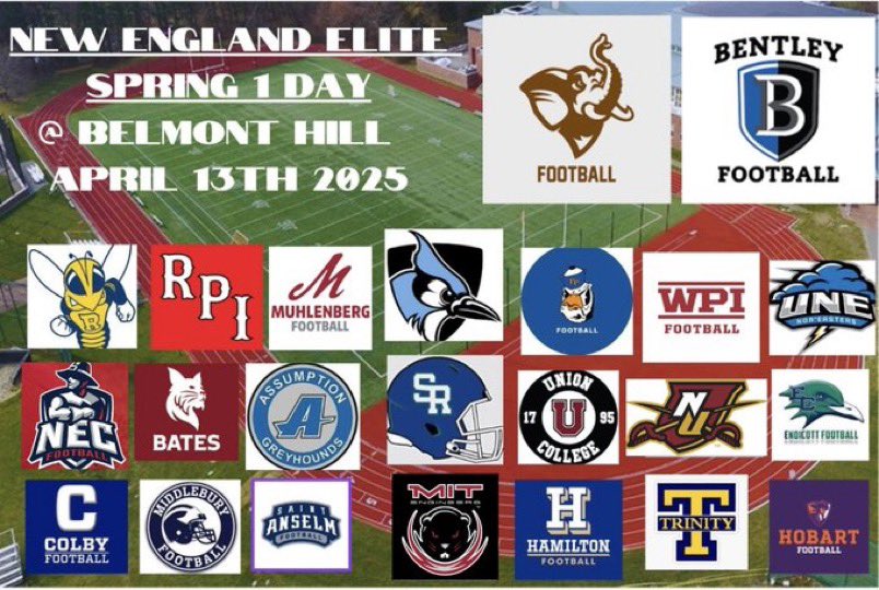 Adam Griggs M.Ed, M.S. (@thecoachgriggs) on Twitter photo High academic HS guys, your recruiting is FASTER than lower guys… you need to get a jump NOW.
April 13th at <a href="/BelmontHillFB/">Belmont Hill Football</a> has coaches from some of the BEST UNIVERSITIES IN THE NATION working WITH YOU!
Only with <a href="/EliteFBClinics/">Elite Football Clinics</a> ! Make sure to sign up soon, spots filling up! High academic HS guys, your recruiting is FASTER than lower guys… you need to get a jump NOW.
April 13th at <a href="/BelmontHillFB/">Belmont Hill Football</a> has coaches from some of the BEST UNIVERSITIES IN THE NATION working WITH YOU!
Only with <a href="/EliteFBClinics/">Elite Football Clinics</a> ! Make sure to sign up soon, spots filling up!