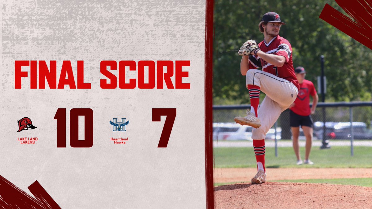 Lake Land Baseball (@llc_baseball) on Twitter photo Lakers return from The Corn Crib with a 10-7 Win over Heartland CC.
Gamers of the day:
<a href="/VSpotofora/">Vinny Spotofora</a> 4-5 2 R 2 RBI
<a href="/Bjohnson_902/">Brandon Johnson</a> 2-3 1 R 1 RBI
<a href="/nateo_4/">Nate Caraballo</a> 1-3 2B 3 RBI
<a href="/NathanStuemke/">Nate Stuemke</a> 2-5 1 RBI
Shairf Colon 3-5 2 R 2B
Pitchers:
<a href="/owendunn24/">Owen Dunn</a> 4IP 6 H 2 ER
Clay Seal 1 IP 1 H 1 BB 1 K Lakers return from The Corn Crib with a 10-7 Win over Heartland CC.
Gamers of the day:
<a href="/VSpotofora/">Vinny Spotofora</a> 4-5 2 R 2 RBI
<a href="/Bjohnson_902/">Brandon Johnson</a> 2-3 1 R 1 RBI
<a href="/nateo_4/">Nate Caraballo</a> 1-3 2B 3 RBI
<a href="/NathanStuemke/">Nate Stuemke</a> 2-5 1 RBI
Shairf Colon 3-5 2 R 2B
Pitchers:
<a href="/owendunn24/">Owen Dunn</a> 4IP 6 H 2 ER
Clay Seal 1 IP 1 H 1 BB 1 K