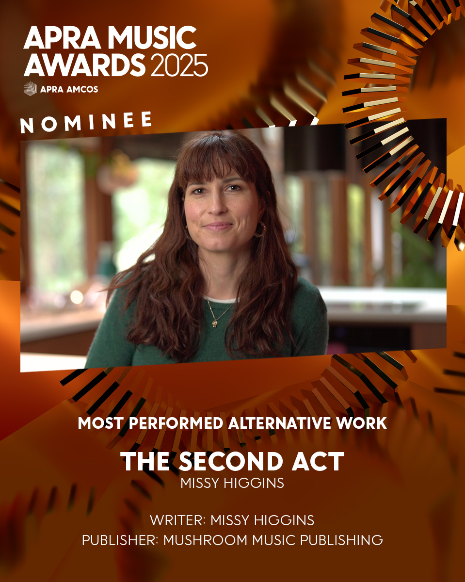 Wrapped to hear that ‘The Second Act’ has been nominated for ‘Most Performed Alternative Work’ at this year’s APRA Music Awards! Honoured to be in the company of so many incredible songwriters in this country.

#APRAs <a href="/APRAAMCOS/">APRA AMCOS</a>