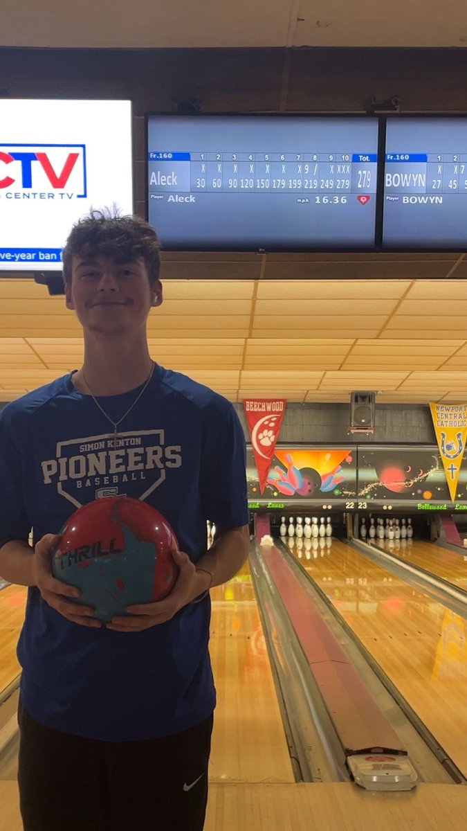 ATMbaseball's tweet photo. 279!! Tied my high game today at the lanes and had a 220 avg for the day! That 300 game is getting closer and closer I can feel it! @BelmontAbbey @tmubowling @HuBowling @MotivBowling https://t.co/MrcHFzIBhI