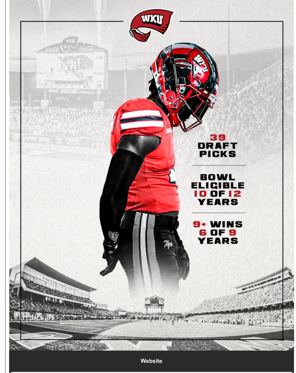 Thanks for the invite to <a href="/WKUFootball/">WKU Football</a> camp this summer <a href="/TheKramme/">Zachary Kramme</a>