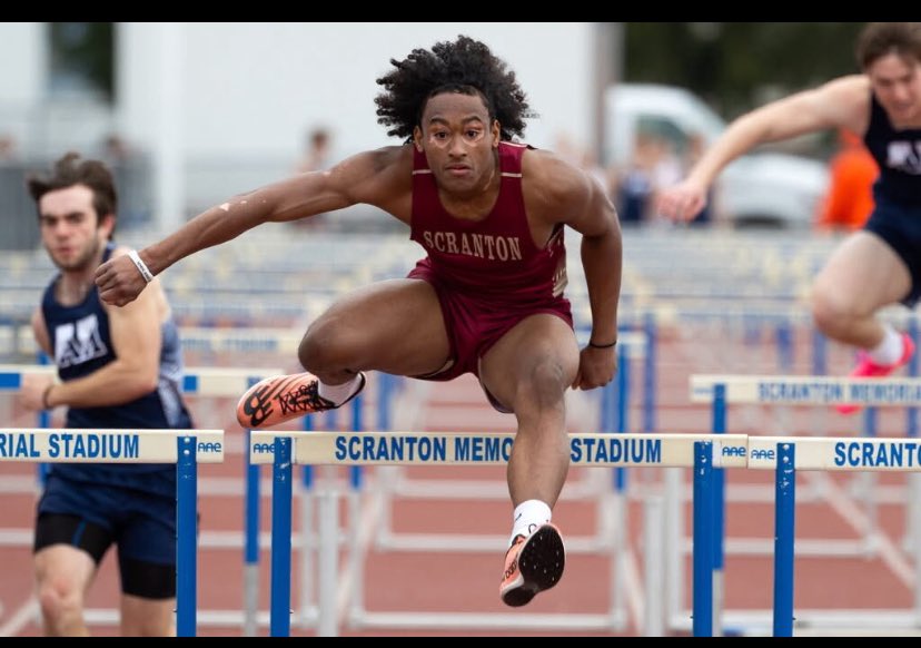 HS TRACK AND FIELD: Scranton’s Jhaven Sims set school record with time of 14.54 in the 110-meter hurdles vs. Valley View
