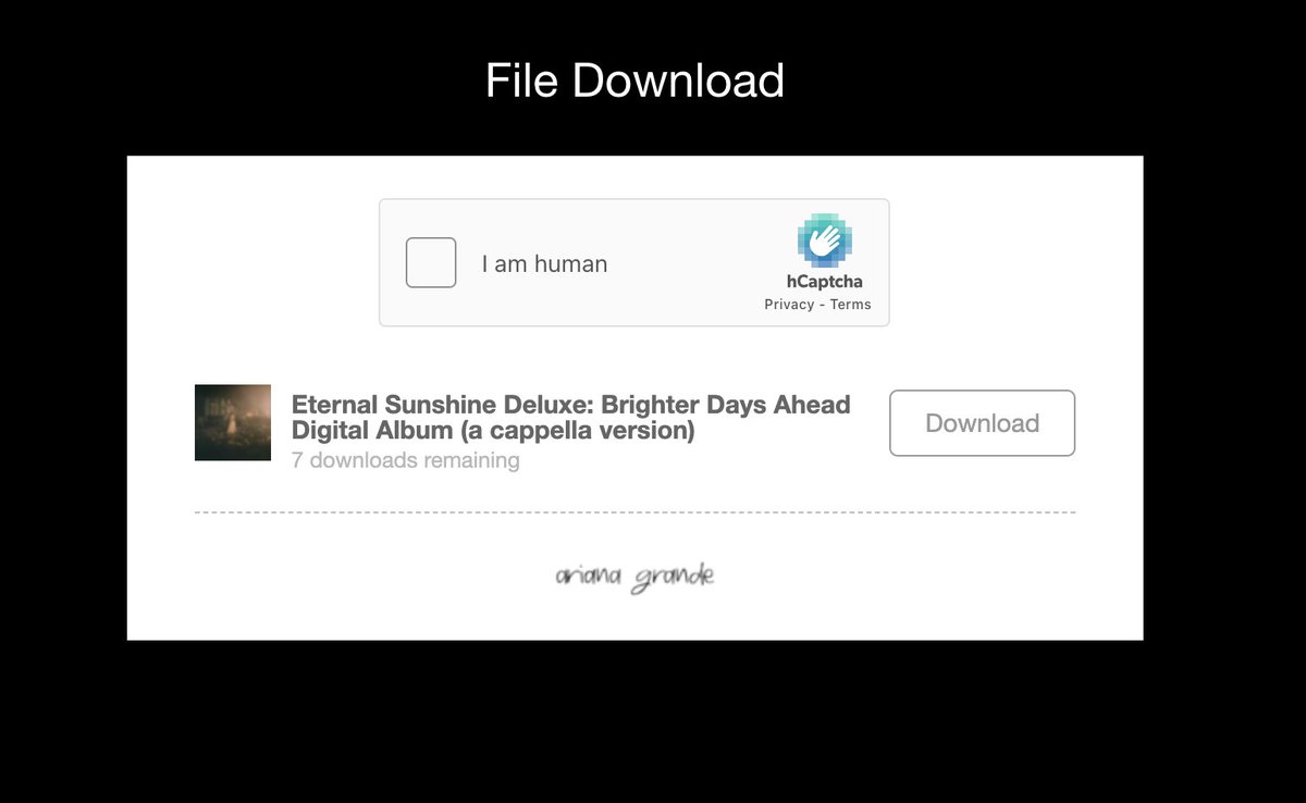 ArianaWorldHQ's tweet image. We have 7 downloads of the acapella version to give out. 

Reply below with your favorite eternal sunshine deluxe track for the link 💙