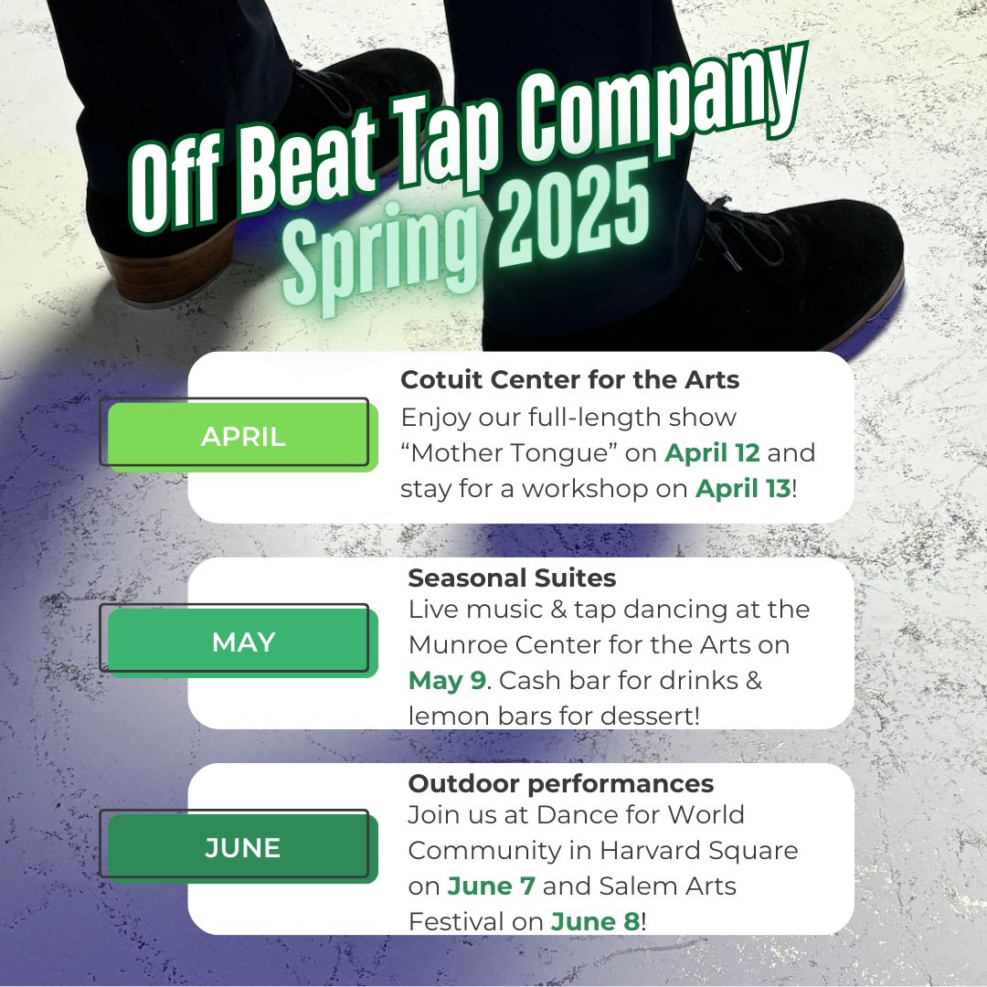 ryancaseydance's tweet photo. Performances are in full bloom this spring 💚 Come see me &amp; my company in action! https://t.co/10b8Kht9R5