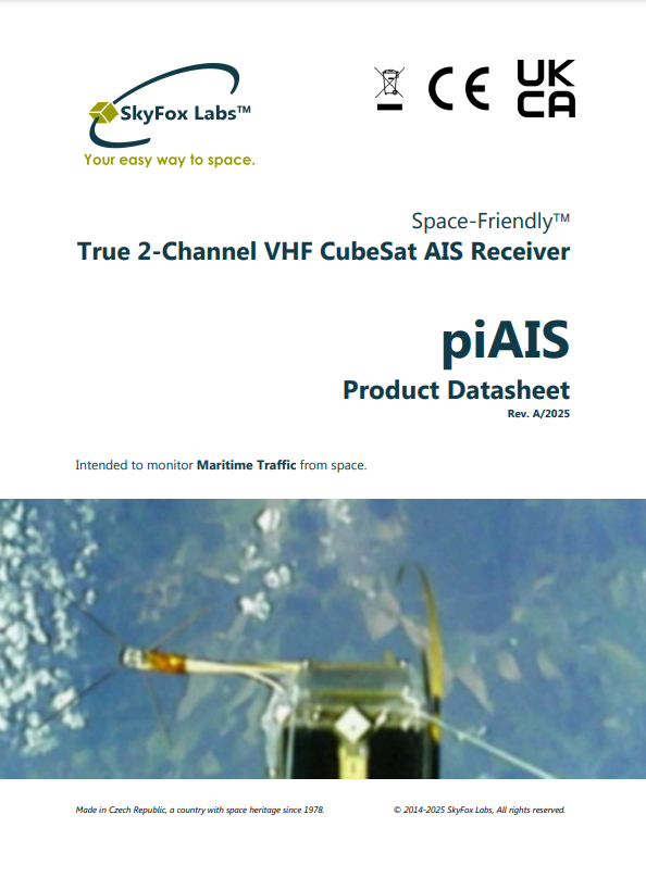 SkyFoxLabs's tweet photo. piAIS ⚓️🚢 Maritime #CubeSat #AIS Receiver Full Datasheet now available for download ✅

👇💿
https://t.co/G76Cb1Keoy

All data also available through @satsearchco 🛰️🔍 at:
https://t.co/S9BFO0ytt7 https://t.co/2pn0klxgTa