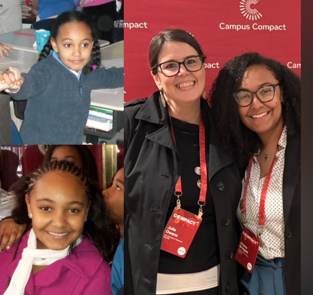 Just ran into my former student Ariana at #COMPACT25—taught her in my very first year. Now she’s in grad school, working with adults w/ disabilities &amp; dreaming of a wellness center. She said I was that one teacher. Full-circle proof that community engagement matters.