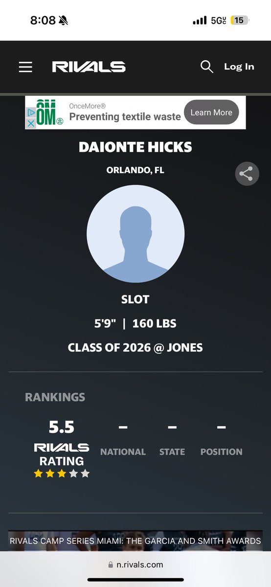 Daionte (DJ) Hicks (@dj_hicks2) on Twitter photo Blessed to be a 3⭐️!!
<a href="/Rivals/">Rivals</a> <a href="/JohnGarcia_Jr/">John Garcia, Jr.</a> <a href="/JonesHSFootball/">Jones Tigers Football</a> <a href="/CoachAJBrooks/">AJ Brooks/CertifiedDawgs🙏🏾👨👩👧🐶🖤🩸🤞🏾</a> <a href="/RoderickCopelan/">ROD C</a> <a href="/Excelspeed12/">Lo Wood</a> #AGTG🙏🏾 Blessed to be a 3⭐️!!
<a href="/Rivals/">Rivals</a> <a href="/JohnGarcia_Jr/">John Garcia, Jr.</a> <a href="/JonesHSFootball/">Jones Tigers Football</a> <a href="/CoachAJBrooks/">AJ Brooks/CertifiedDawgs🙏🏾👨👩👧🐶🖤🩸🤞🏾</a> <a href="/RoderickCopelan/">ROD C</a> <a href="/Excelspeed12/">Lo Wood</a> #AGTG🙏🏾
