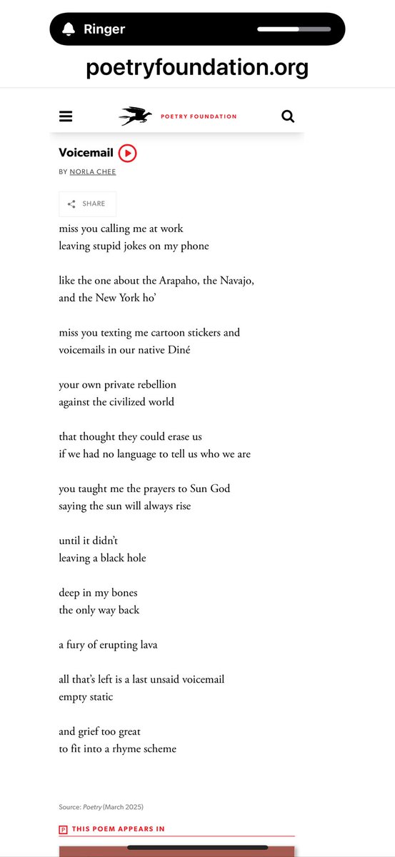 Norla Chee: Voicemail