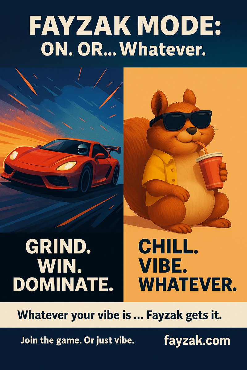 techFayzak's tweet photo. Full throttle or full chill — Fayzak’s got your vibe. Drift into whatever.
#Fayzak #WhateverMode #GameOn #ChillVibes #RacingLife #GamingLifestyle https://t.co/h4DDCfTH51