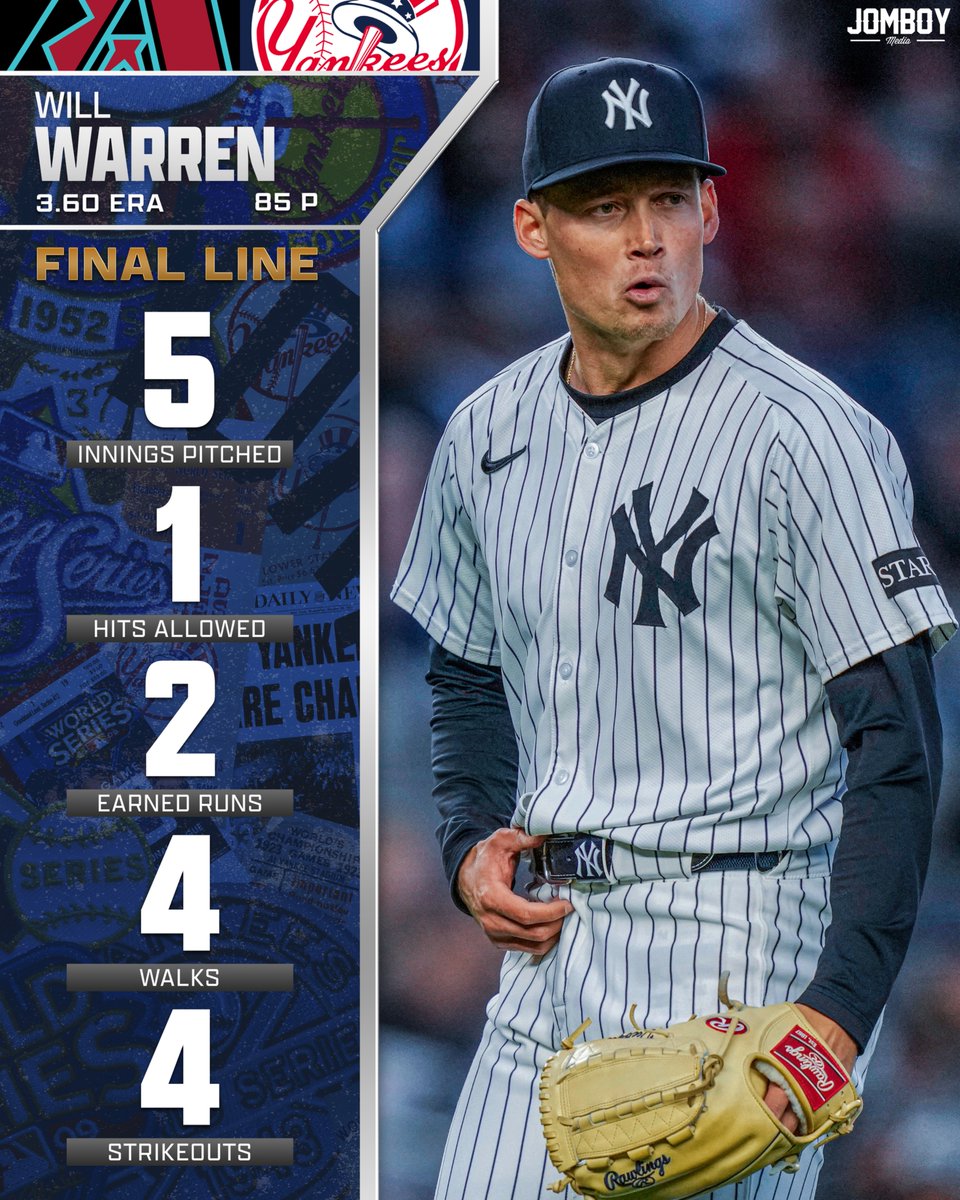 Will Warren with a strong 5 innings
