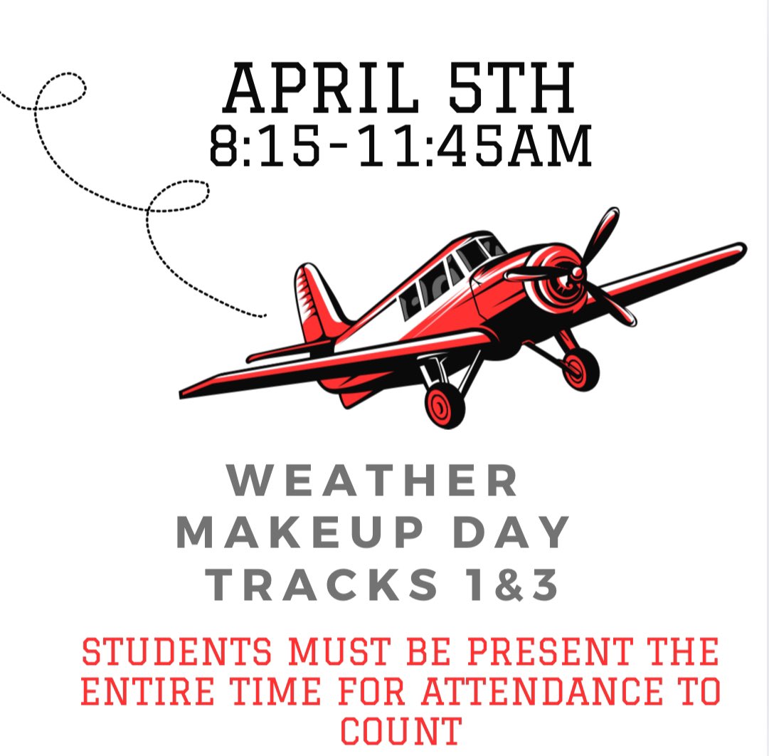 Track 1&amp;3 reminder for Saturday!