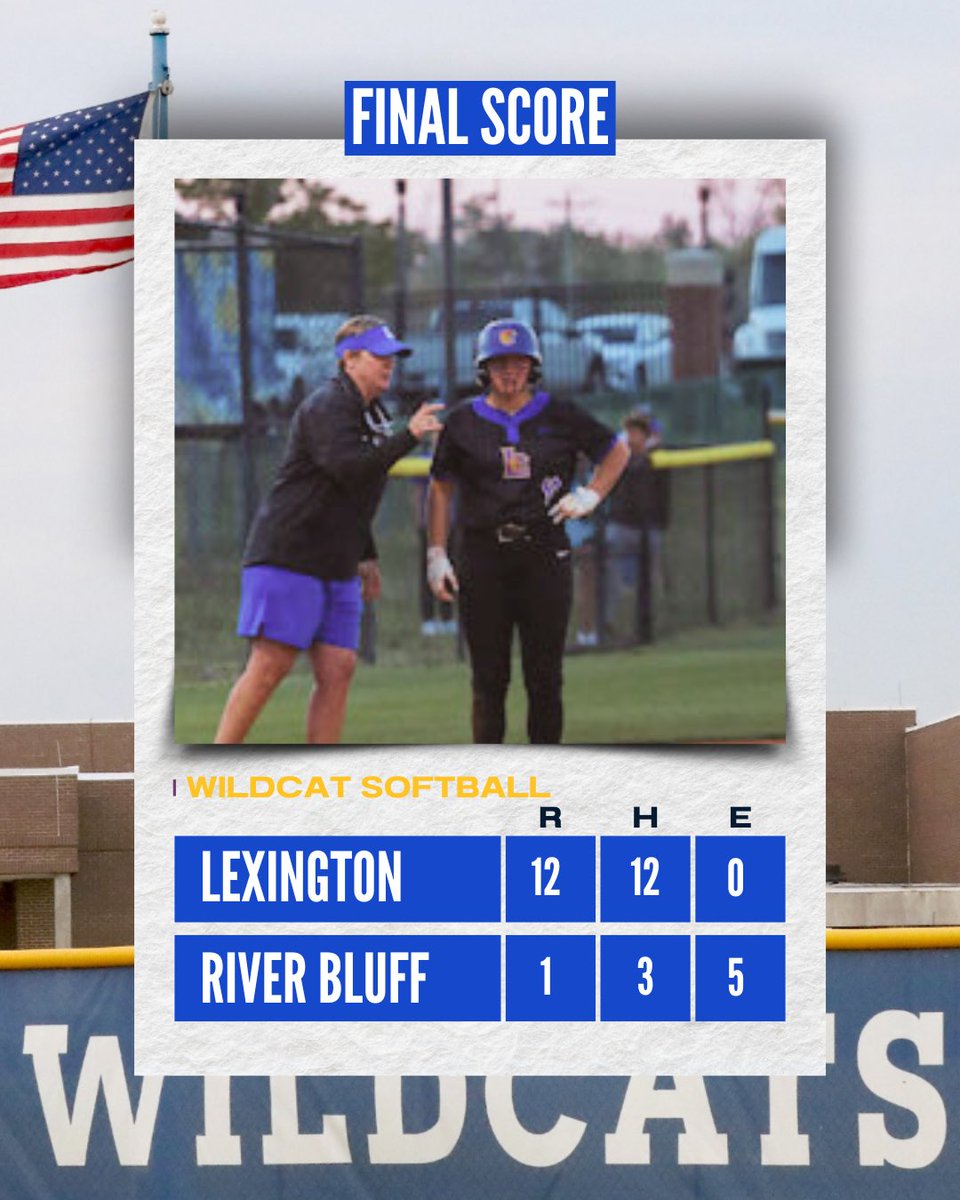 Lexington (12- 1)(5-0) defeated River Bluff 12-1 in 5 innings. 
WP: <a href="/HaleyManz26/">Haley manz</a> 4IP 4K 
<a href="/gracefonseca91/">grace fonseca</a> 1IP 2K 1BB

<a href="/PaytonMelin1/">Payton Melinauskas</a> 2-2 , 3B
<a href="/EMelinauskas/">Emma Melinauskas</a> 2-4, 3RBI, 2R, 2B, HR
<a href="/31samcraig/">sam craig</a> 1-1, 2RBI, 2R ,3B
<a href="/liviwarren1107/">Livi Warren</a> 1-2 , 2 RBI, 2R, HR 
<a href="/paytongonce2027/">Payton Gonce</a> 2-3, 2RBI, 1R, 3B,